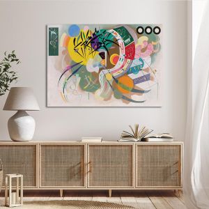 Πίνακας ζωγραφικής Dominant curve Kandinsky W. Καμβάς τελαρωμένος Όψη 1 2