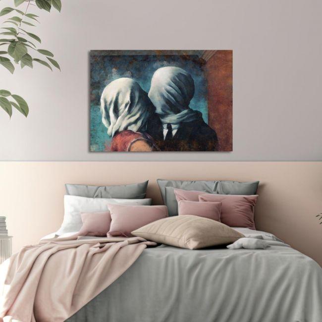 Πίνακας ζωγραφικής The lovers II reart (original R. Magritte), καμβάς 3