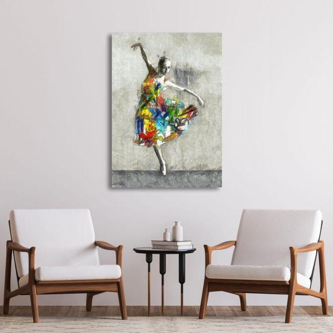 Canvas print Ballerina, Street art ballerina I