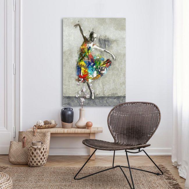 Canvas print Ballerina, Street art ballerina I