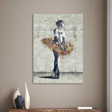 Canvas print Ballerina, Street art ballerina