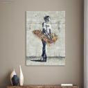 Canvas print Ballerina, Street art ballerina