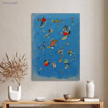 Πίνακας ζωγραφικής Sky blue, Kandinsky W.