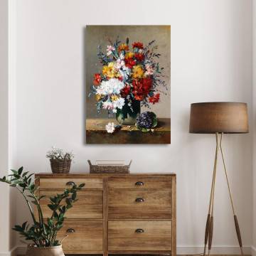 Canvas print Bouguet of flowers Cauchois E. Framed canvas View 1 2