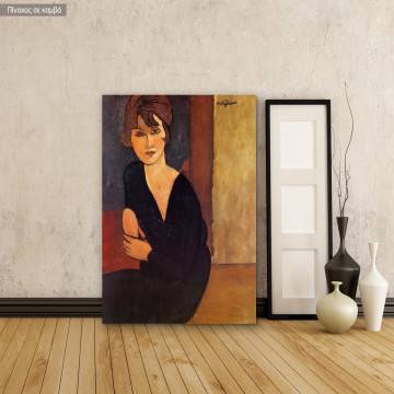Canvas print Portrait of Madame Reynouard, Modigliani A.