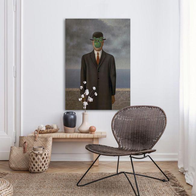 Canvas print The son of man reart (original Magritte R)