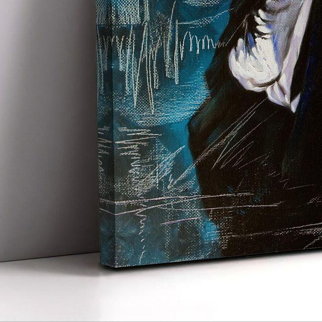 Canvas print Portrait of the man with a cigarette