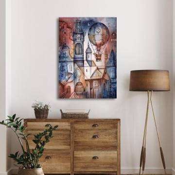 Canvas print Balloon ride Framed canvas View 1 2