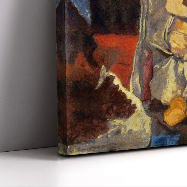 Πίνακας ζωγραφικής Winter reart (βασισμένο στο Χειμώνας του Τσαρούχη)