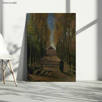 Canvas print Avenue of Poplars Vincent van Gogh View 16 2