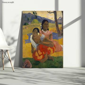 Πίνακας ζωγραφικής Nafea Faa Ipoipo Gauguin Paul αντίγραφο σε καμβά Όψη 16 2