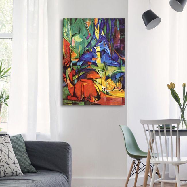 Canvas print Deer in the forest II, Marc Franz