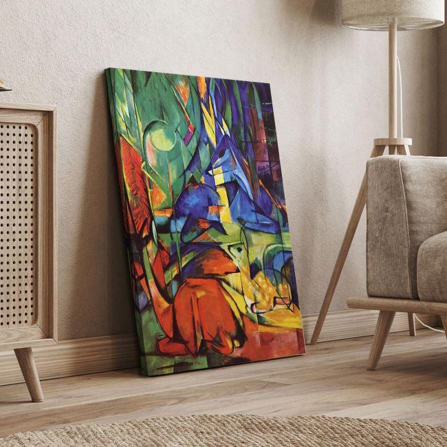 Canvas print Deer in the forest II, Marc Franz