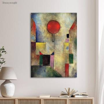 Πίνακας ζωγραφικής Red balloon, κάθετο, Klee P.