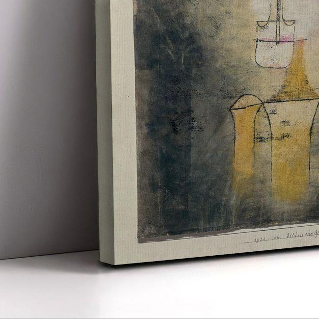 Canvas print Portrait of a yellow man, Klee Paul