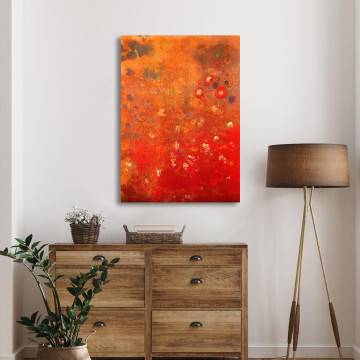 Canvas print Flowers Redon Odilon Framed canvas View 1 2