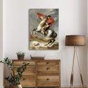 Canvas print Napoleon crossing the Alps, David Jacques-Louis