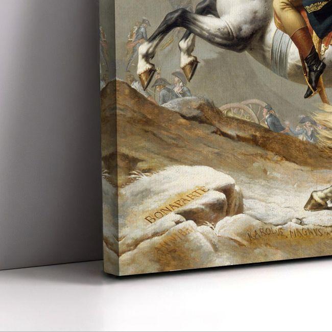 Canvas print Napoleon crossing the Alps, David Jacques-Louis
