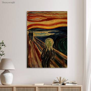 Πίνακας ζωγραφικής The scream, Munch Edvard, 