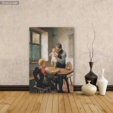 Canvas print First steps, grandfather, Iakovidis