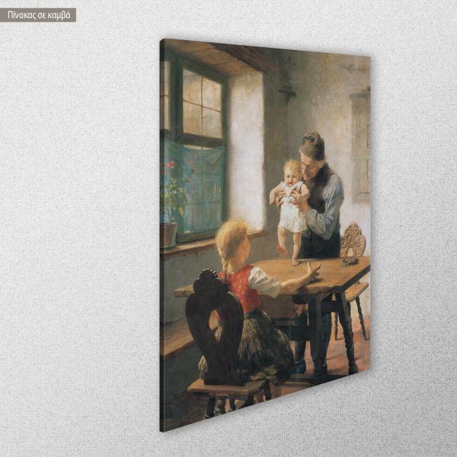 Canvas print First steps, grandfather, Iakovidis