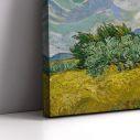 Canvas print Wheat field with cypresses, Vincent van Gogh