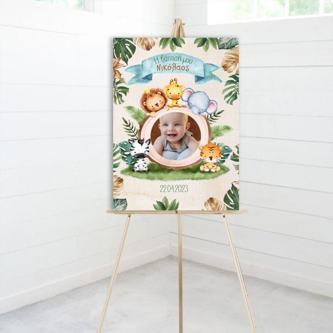 Canvas print welcome to my baptism, ballerina