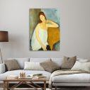 Canvas print Jeanne Hebuterne, Modigliani Amedeo