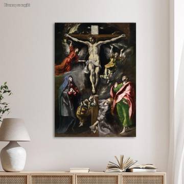 Canvas print Christ at the cross, El Greco