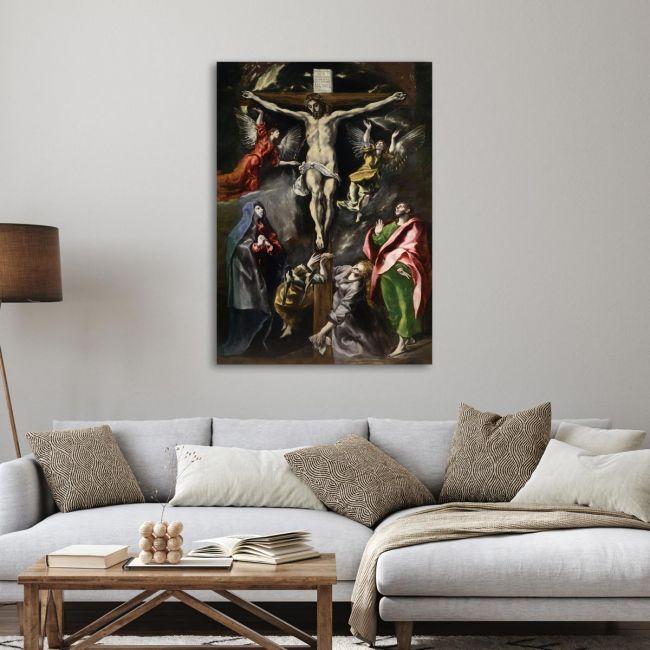 Canvas print Christ at the cross El Greco Framed canvas View 3