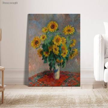 Πίνακας ζωγραφικής Bouquet of sunflowers, Monet C.