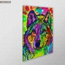 Canvas print Trippy wolf