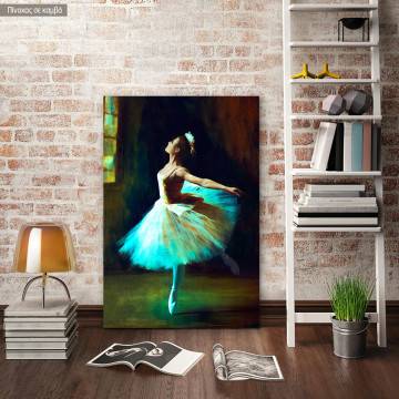 Πίνακας σε καμβά Ballerina colorful