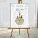 Canvas print welcome to my baptism,little prince and planet