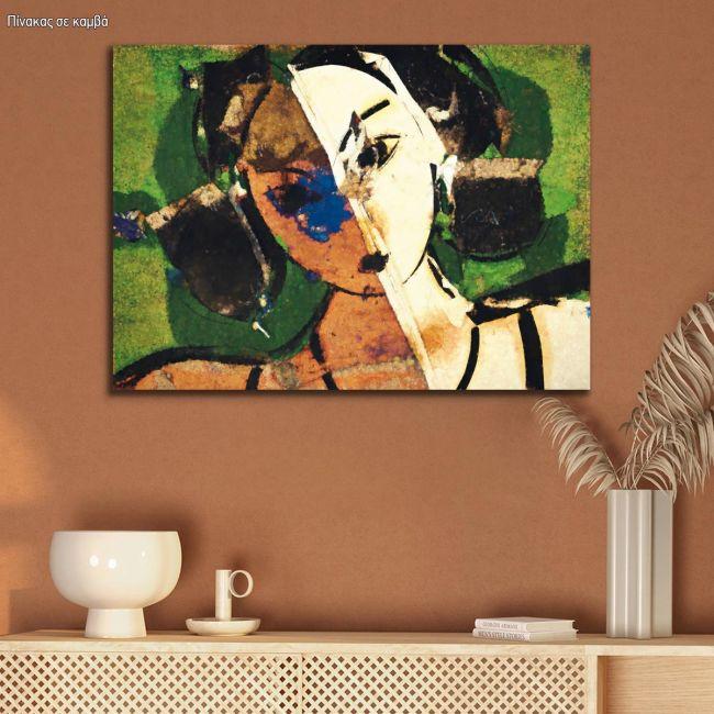 Πίνακας ζωγραφικής Portrait of a girl reart, (original Valdes)