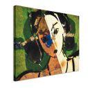 Canvas print Portrait of a girl reart, (original Valdes)