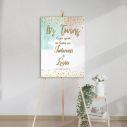 Canvas print welcome to my baptism,boy girl twins
