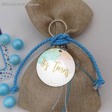 Ξύλινη φιγούρα για μπομπονιέρα, Αγοράκι κοριτσάκι δίδυμα 2