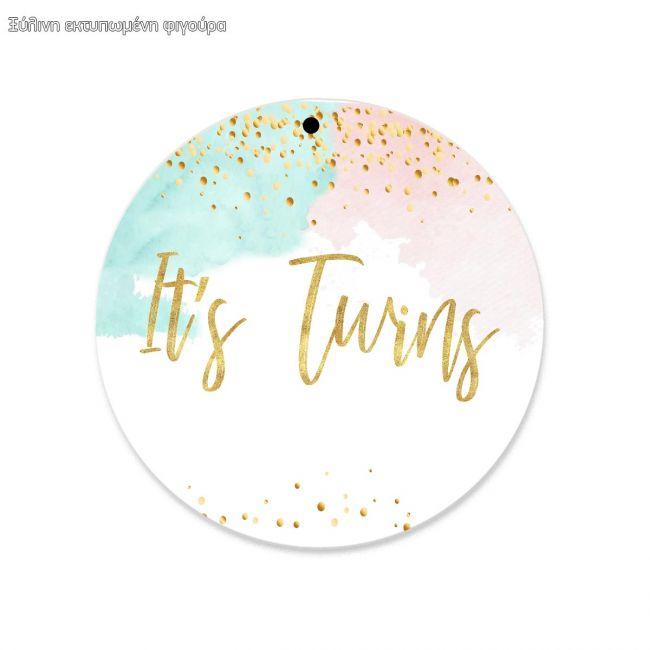 Ξύλινη φιγούρα για μπομπονιέρα, Αγοράκι κοριτσάκι δίδυμα