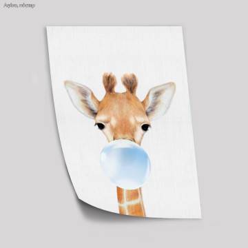 Bubble baby giraffe, αφίσα, κάδρο 2