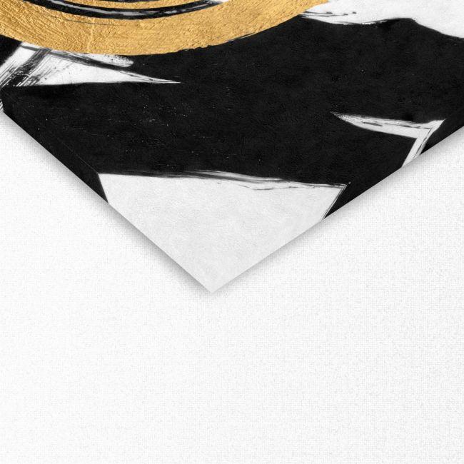 Canvas print Yellow with black