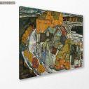 Canvas print Island city, Schiele Egon