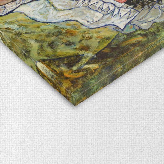 Canvas print The embrace, Schiele Egon