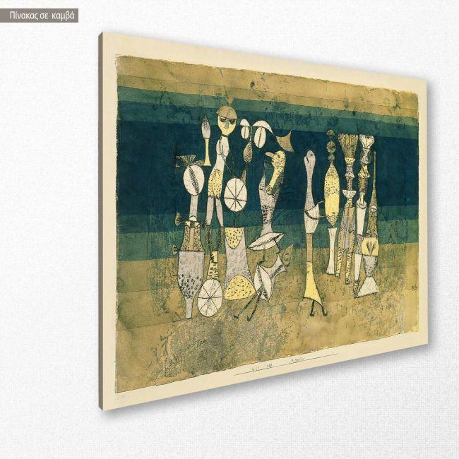 Canvas print Comedy 1921, Klee Paul