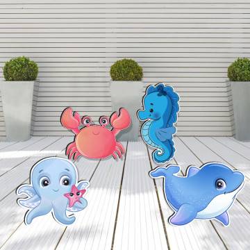 Wooden figures sea friend's