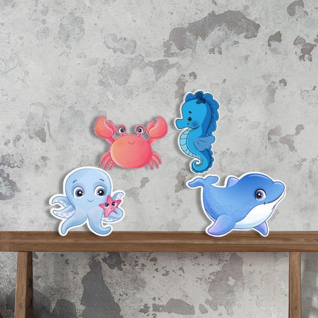 Wooden figures sea friend's