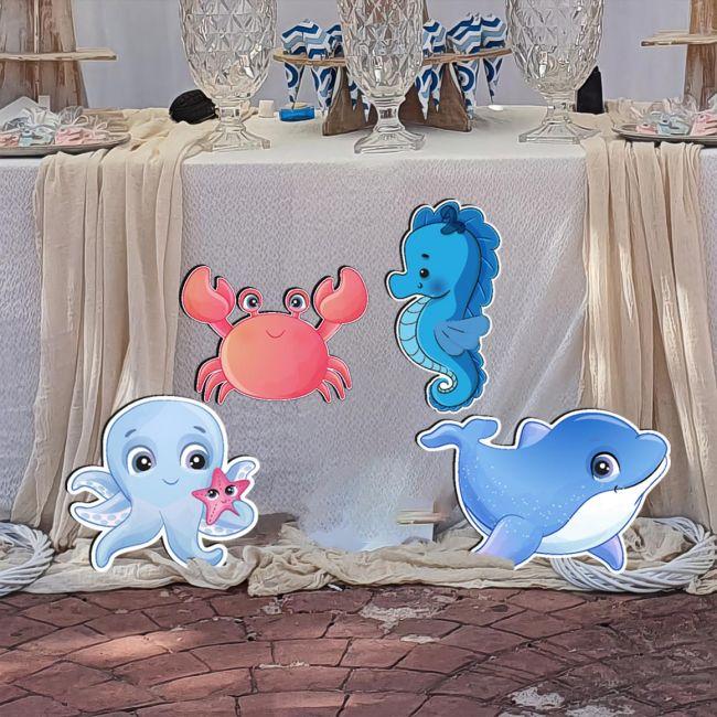 Wooden figures sea friend's