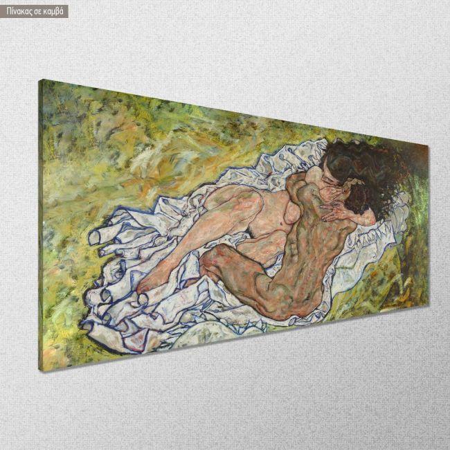 Canvas print The embrace, Schiele E.