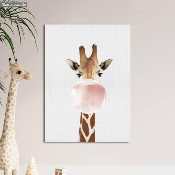 Kids canvas print Bubble giraffe 2