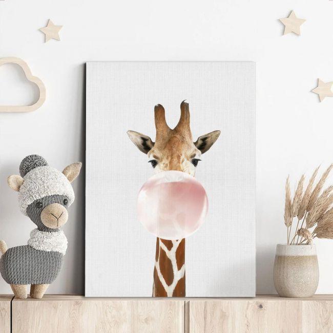 Kids canvas print Bubble giraffe